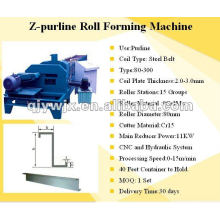 Forward automatique cz profil en acier purlin rouleau formant la machine